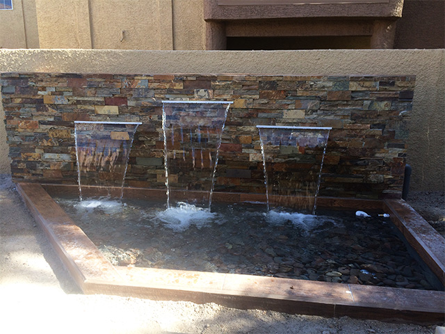 Commercial water feature by Jet Development